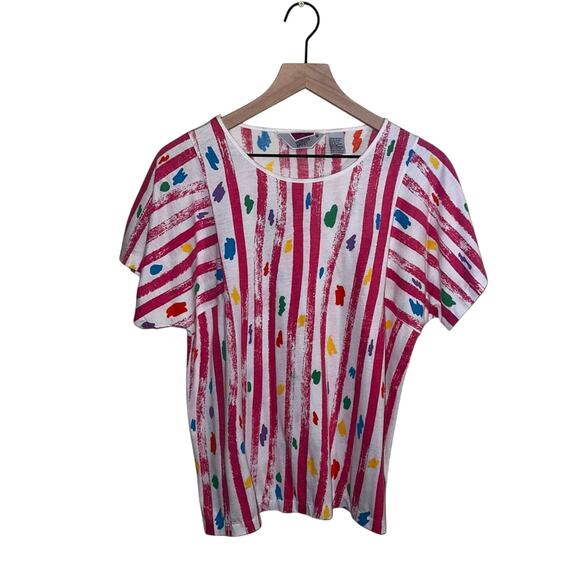 honors sport Tops - HONORS SPORT  cotton blend patterned T-shirt M